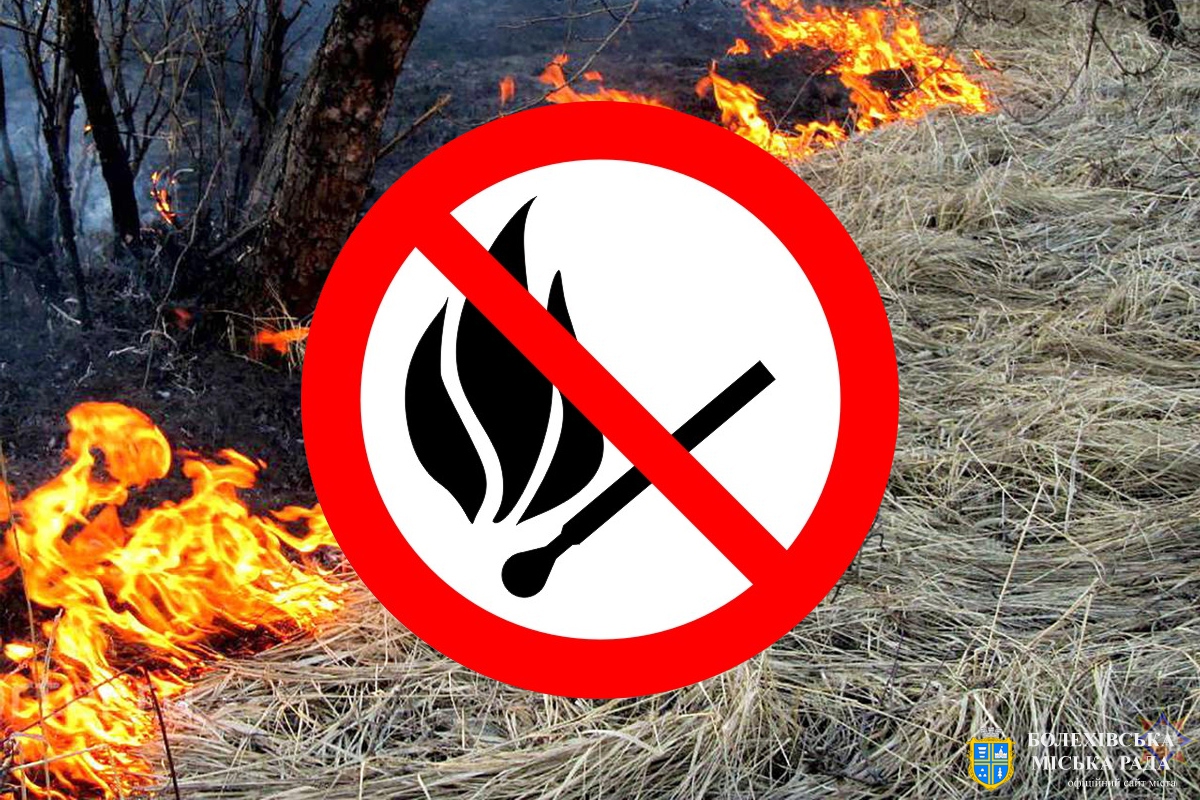 Штраф за спалювання сухої рослинності до 30 600 гривень!!!