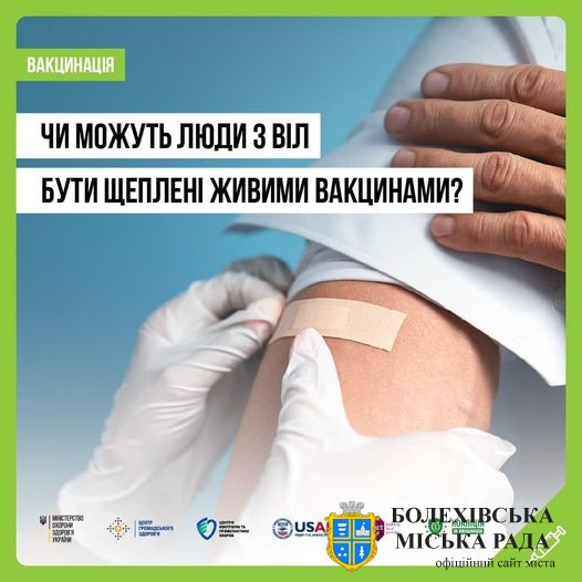 ❓ Чи можуть люди, які живуть з ВІЛ бути щеплені живими вакцинами?