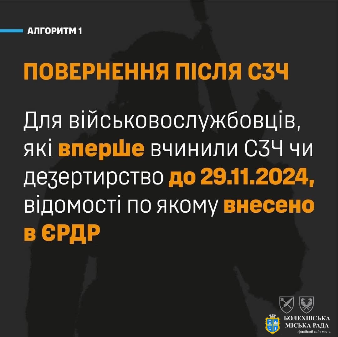 Як законно та без наслідків повернутися після СЗЧ?