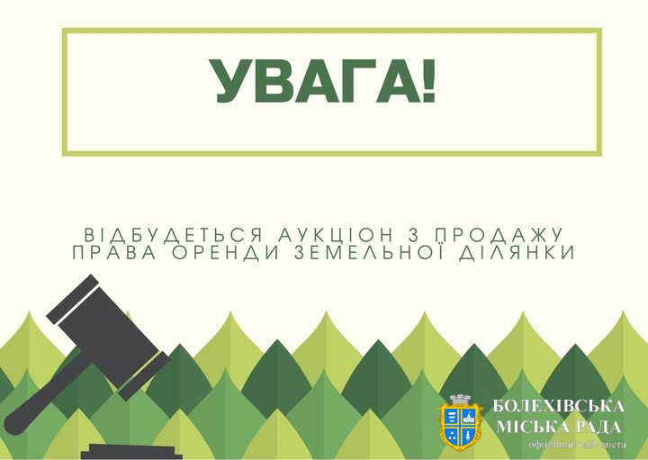 Відбудеться аукціон з продажу права оренди земельної ділянки