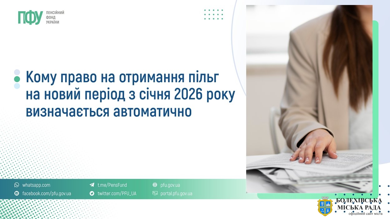 Щодо автоматичного визначення пільг з січня 2026 року