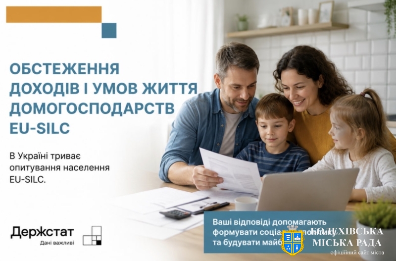 Триває обстеження доходів і умов життя домогосподарств
