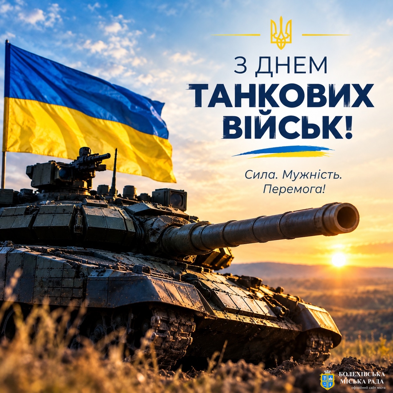 Привітання міського голови з Днем танкових військ України